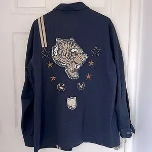 Sean John Jackets Coats Sean John Navy Blue Full Zip Shirt